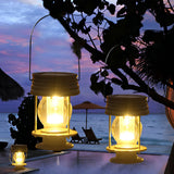 Vintage Style Waterproof Solar Powered Outdoor Lantern for Garden Patio and Balcony Lighting