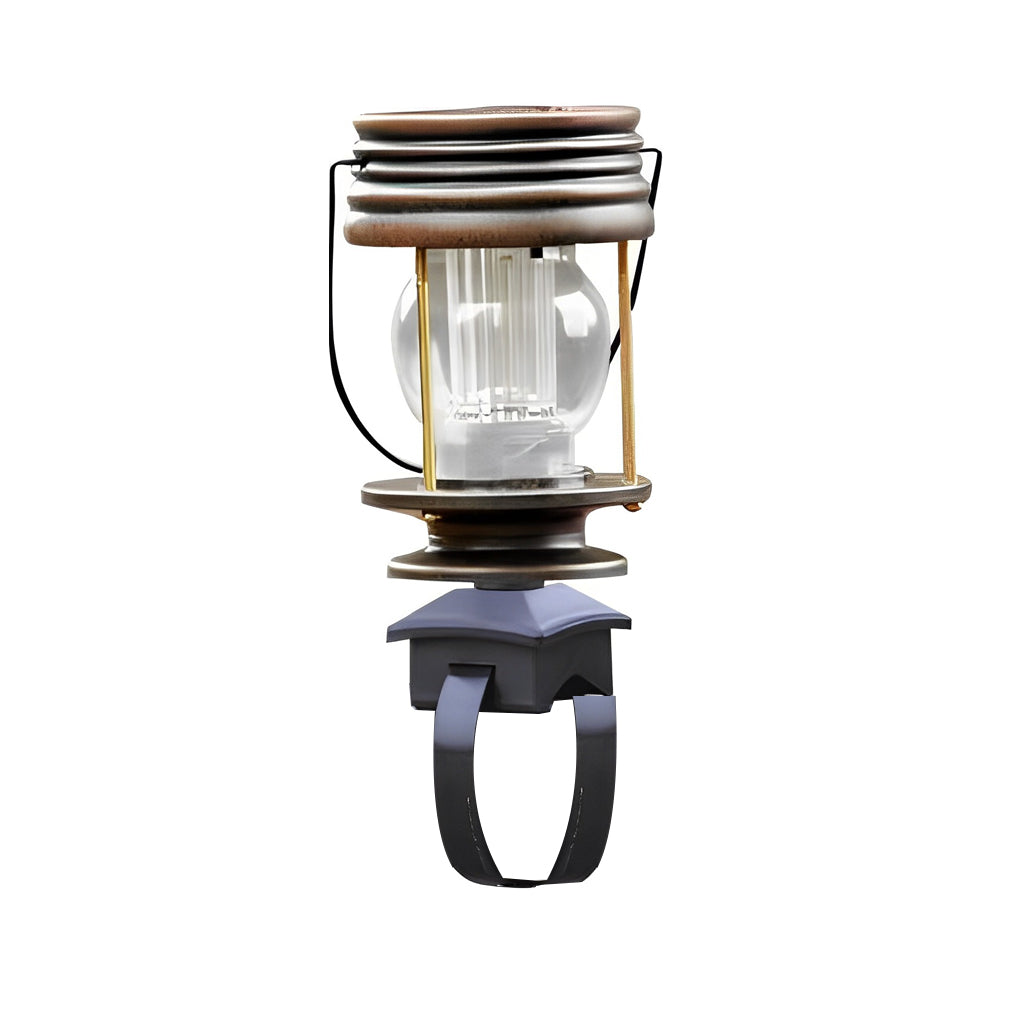 Vintage Style Waterproof Solar Powered Outdoor Lantern for Garden Patio and Balcony Lighting