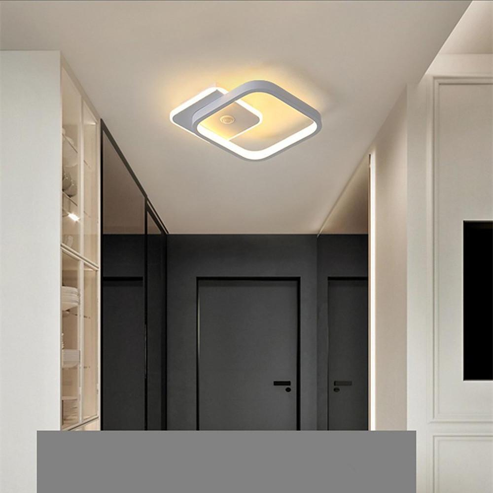 Modern Abstract Overlapping Triangle LED Ceiling Light Geometric Flush Mount Fixture