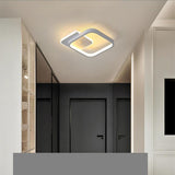 Modern Abstract Overlapping Triangle LED Ceiling Light Geometric Flush Mount Fixture