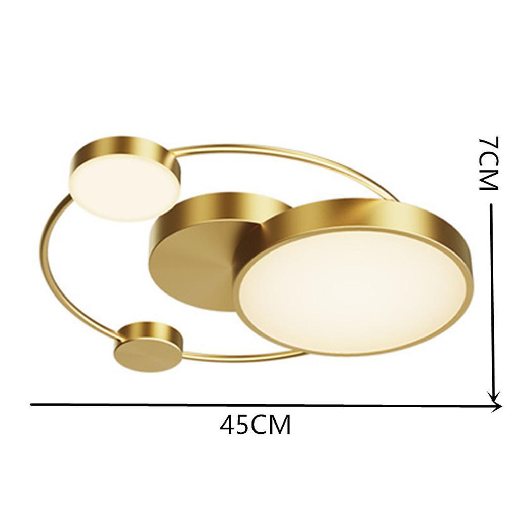 Concentric Circles Modern LED Flush Mount Ceiling Light Dimmable Artistic Geometric Fixture