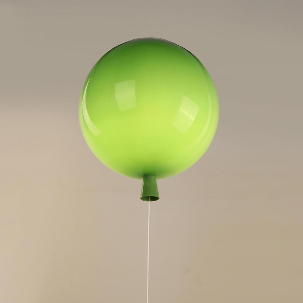 Modern Glass Air Balloon LED Flush Mount Ceiling Lamp for Playrooms and Bedrooms