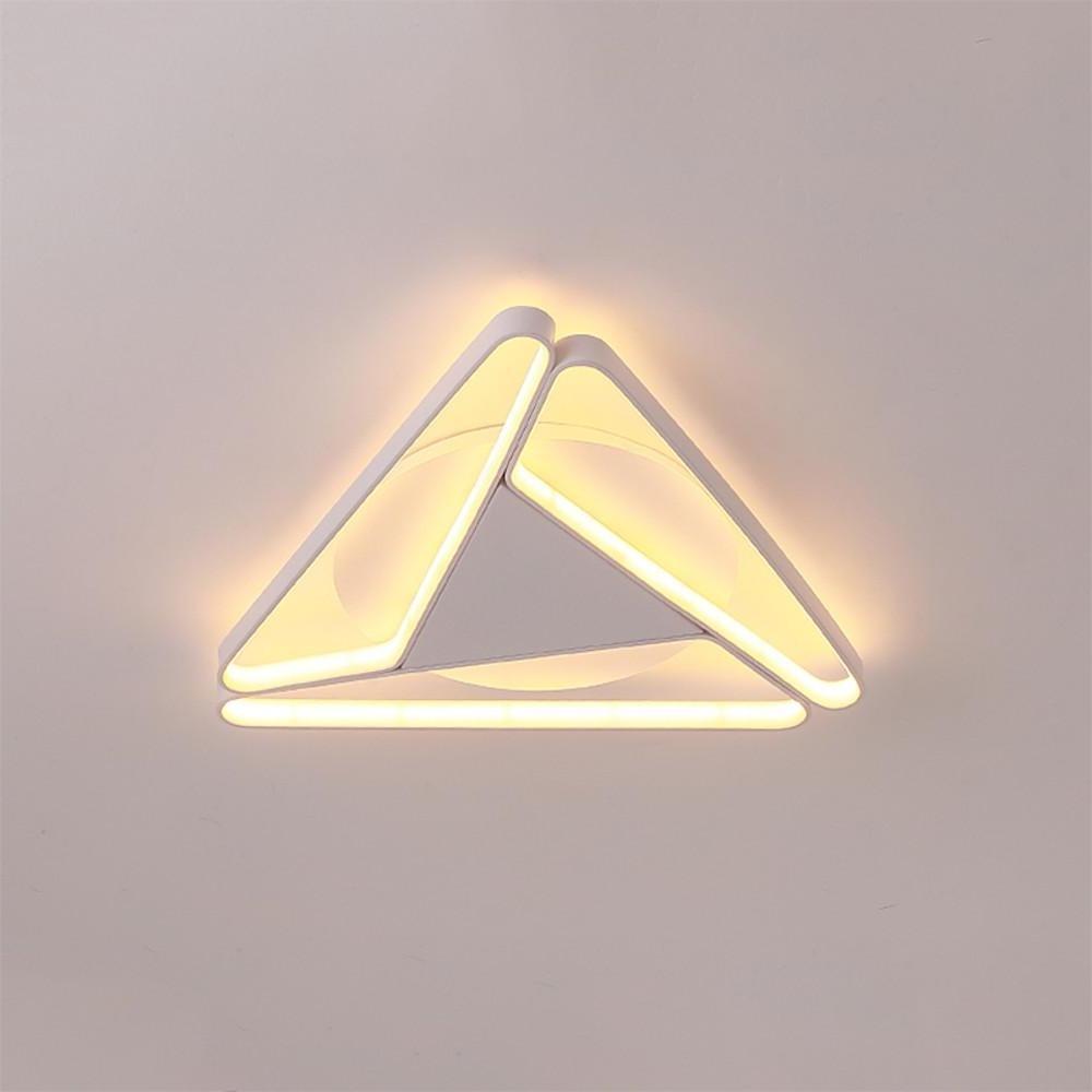 Modern Geometric LED Flush Mount Ceiling Light Fixture for Living Room and Bedroom