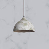 Wabi Sabi Pear Shape Ceramic and Wood Pendant Light for Modern Interior Decor