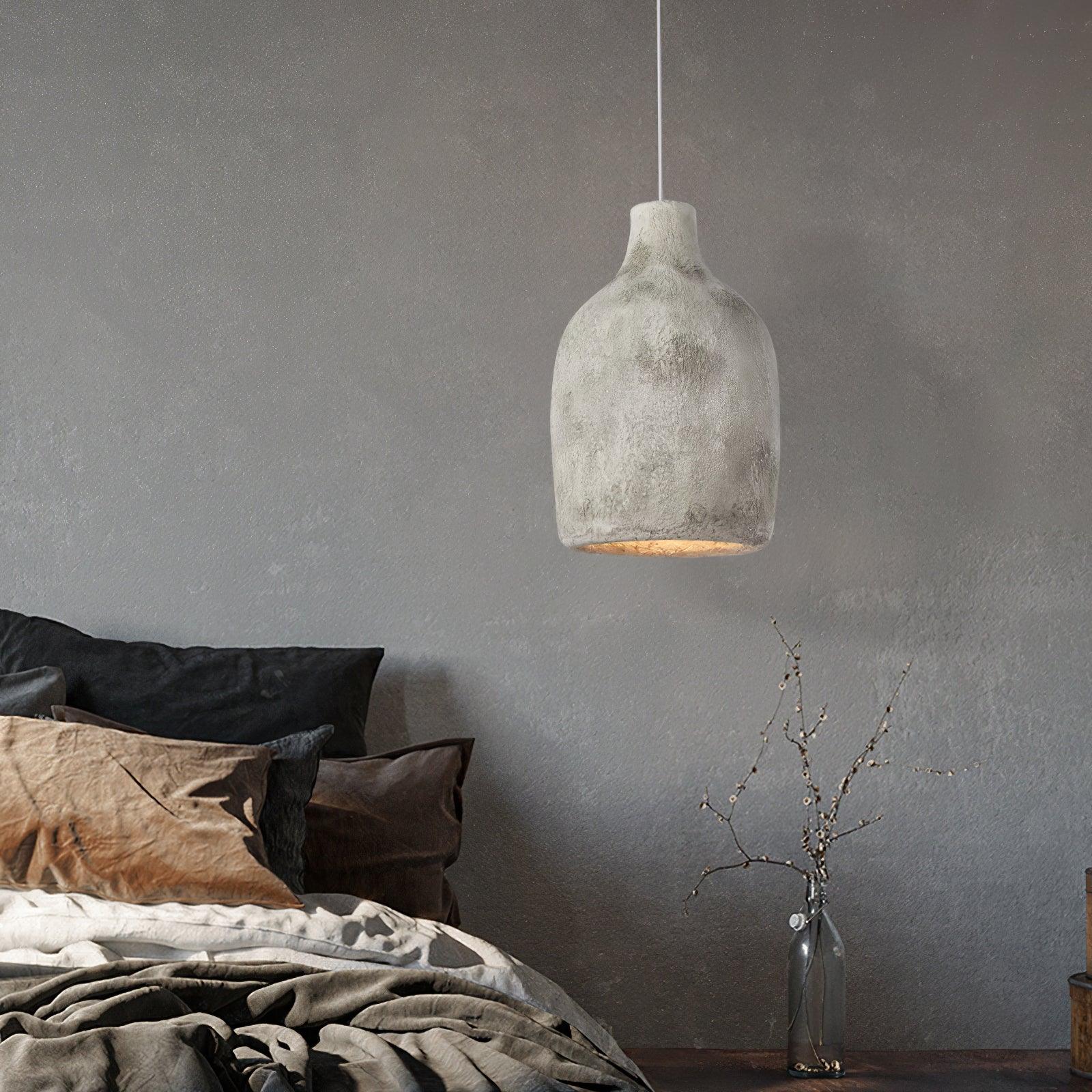 Wabi Sabi Resin Milk Can Pendant Lamp Artistic Minimalist Interior Hanging Light