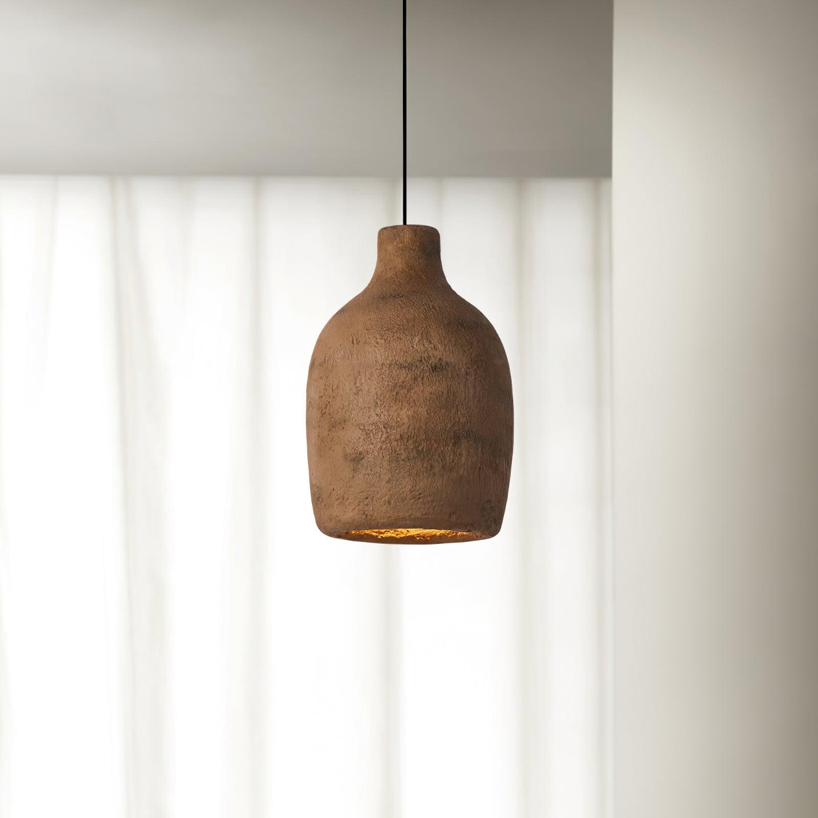 Wabi Sabi Resin Milk Can Pendant Lamp Artistic Minimalist Interior Hanging Light