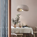 Wabi Sabi Speckled Resin Pendant Lamp Modern Minimalist Organic Hanging Ceiling Light
