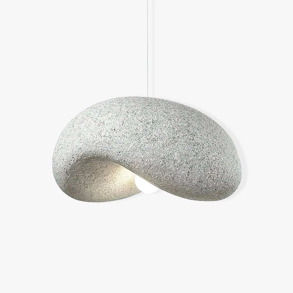 Wabi Sabi Speckled Resin Pendant Lamp Modern Minimalist Organic Hanging Ceiling Light