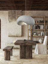 Wabi Sabi Speckled Resin Pendant Lamp Modern Minimalist Organic Hanging Ceiling Light