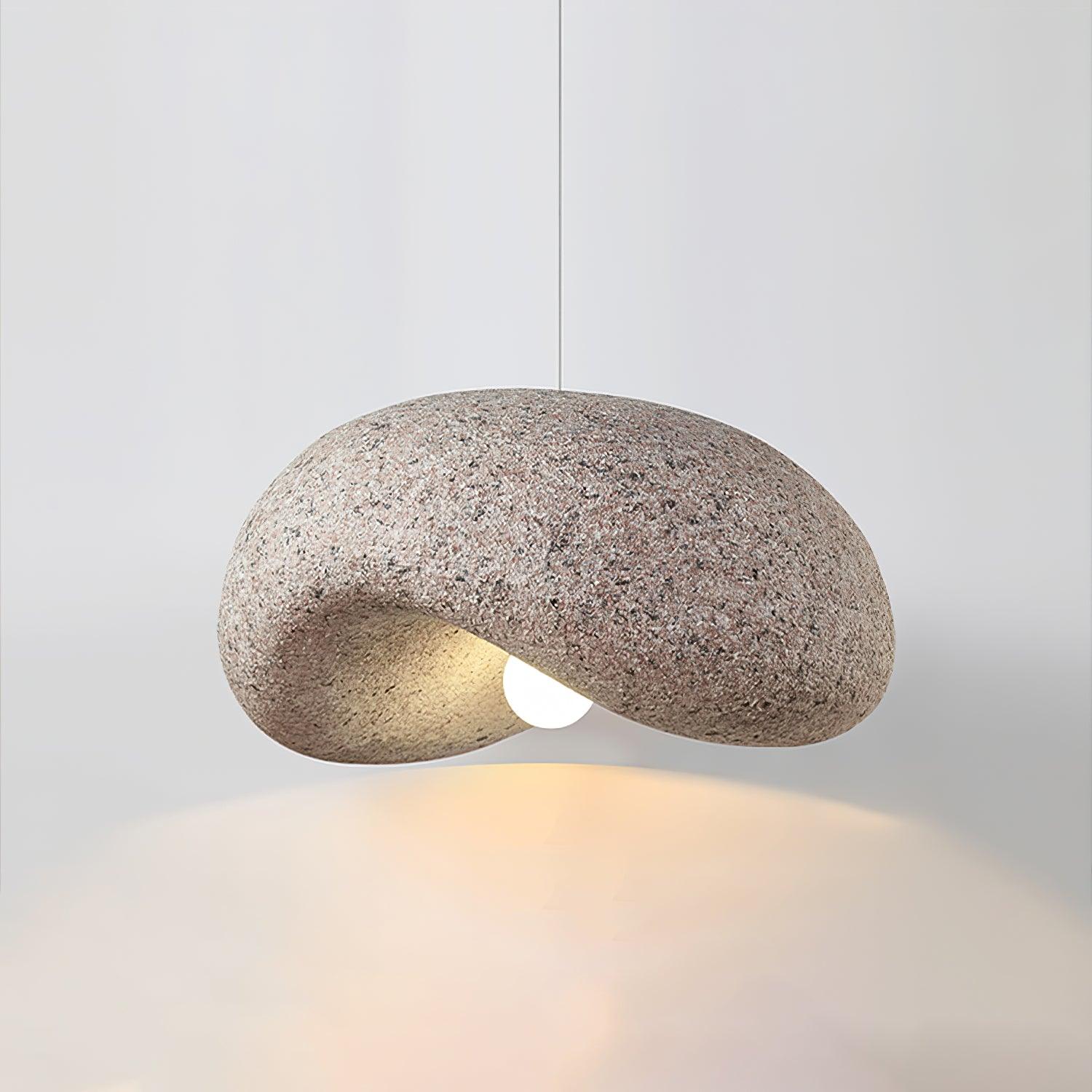Wabi Sabi Speckled Resin Pendant Lamp Modern Minimalist Organic Hanging Ceiling Light