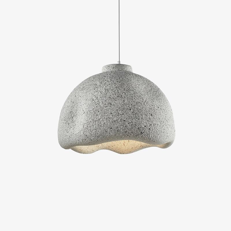 Wabi Sabi Textured Speckled Bell Pendant Lamp for Minimalist Nordic Interior Lighting