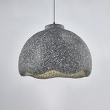 Wabi Sabi Textured Speckled Bell Pendant Lamp for Minimalist Nordic Interior Lighting