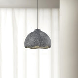 Wabi Sabi Textured Speckled Bell Pendant Lamp for Minimalist Nordic Interior Lighting