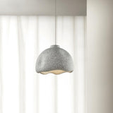 Wabi Sabi Textured Speckled Bell Pendant Lamp for Minimalist Nordic Interior Lighting