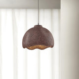 Wabi Sabi Textured Speckled Bell Pendant Lamp for Minimalist Nordic Interior Lighting