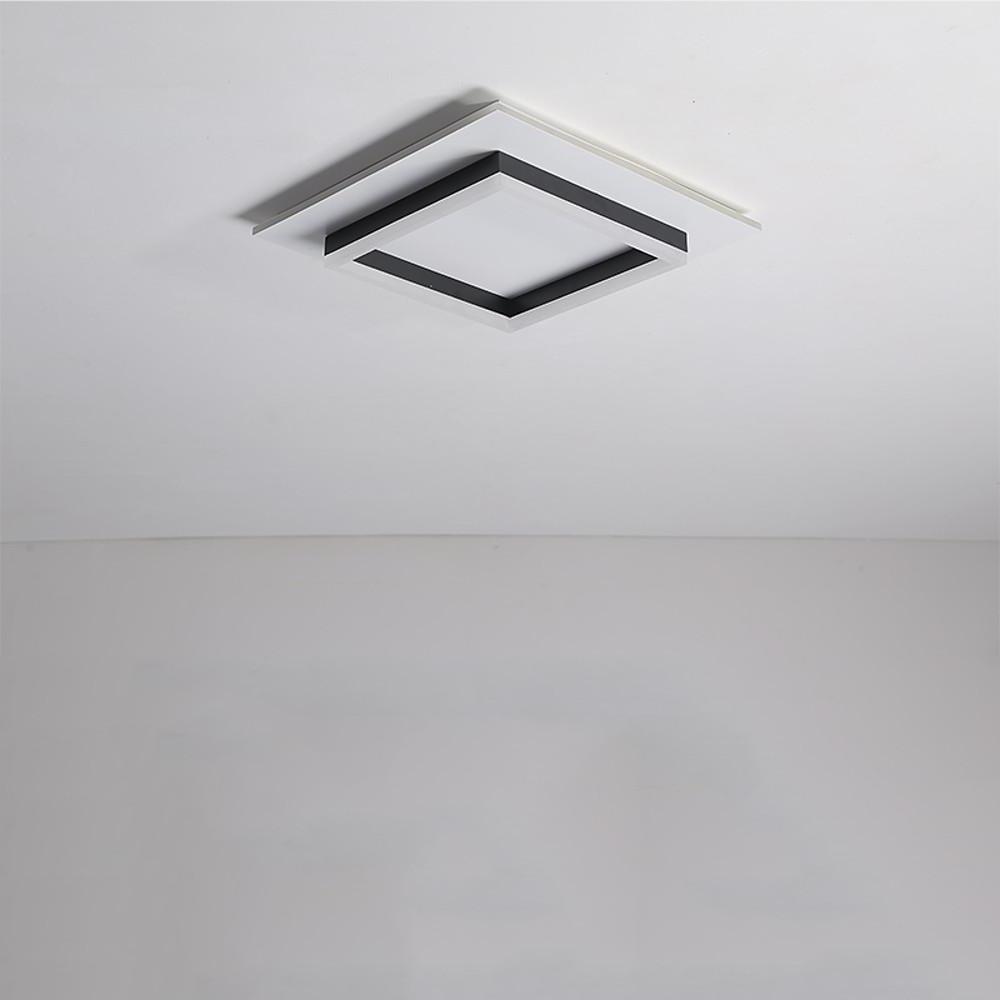 Modern Double Square LED Flush Mount Ceiling Light for Bedroom and Living Room