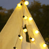 Waterproof 40 LED Globe String Lights Solar Battery USB Powered Warm White Decorative Outdoor Lighting