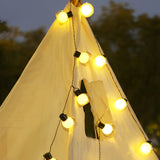 Waterproof 40 LED Globe String Lights Solar Battery USB Powered Warm White Decorative Outdoor Lighting