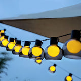 Waterproof 40 LED Globe String Lights Solar Battery USB Powered Warm White Decorative Outdoor Lighting