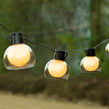 Waterproof 40 LED Globe String Lights Solar Battery USB Powered Warm White Decorative Outdoor Lighting