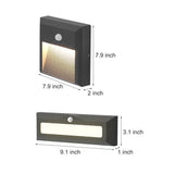 Waterproof Aluminum Outdoor Recessed Motion Sensor Step Light for Modern Garden and Courtyard Lighting