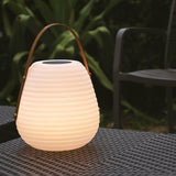 Waterproof Beehive Garden Lantern LED Portable Patio Table Lamp with Leather Handle