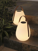 Waterproof Beehive Garden Lantern LED Portable Patio Table Lamp with Leather Handle