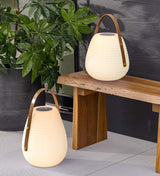 Waterproof Beehive Garden Lantern LED Portable Patio Table Lamp with Leather Handle