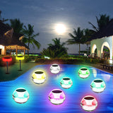 Waterproof Floating Solar Pool Lights with RGB Color Changing LED and Intelligent Light Sensor for Gardens