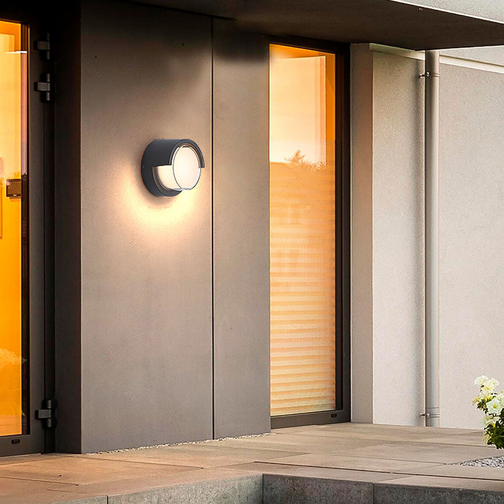 Waterproof IP54 Outdoor LED Wall Lights for Garden Villa Round and Square Die Cast Aluminum Fixtures