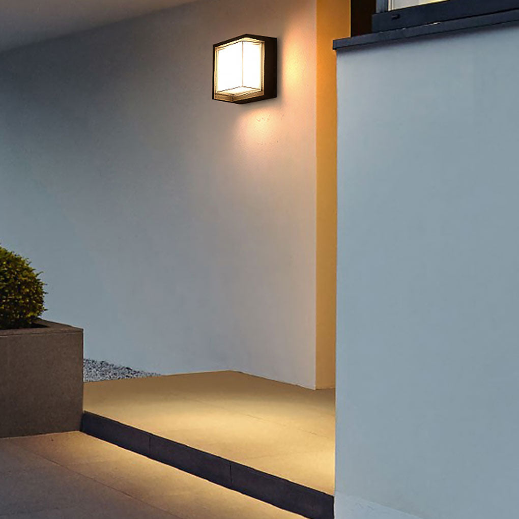 Waterproof IP54 Outdoor LED Wall Lights for Garden Villa Round and Square Die Cast Aluminum Fixtures