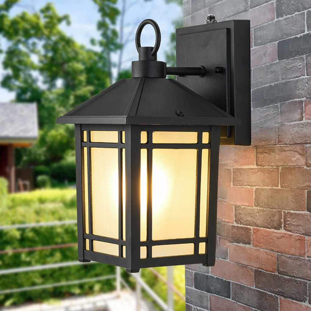 Waterproof LED Outdoor Wall Light with Light Sensor for Exterior Courtyard and Villa Sconce