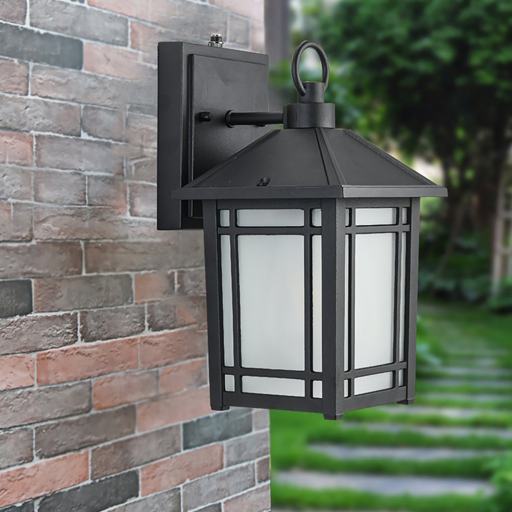 Waterproof LED Outdoor Wall Light with Light Sensor for Exterior Courtyard and Villa Sconce
