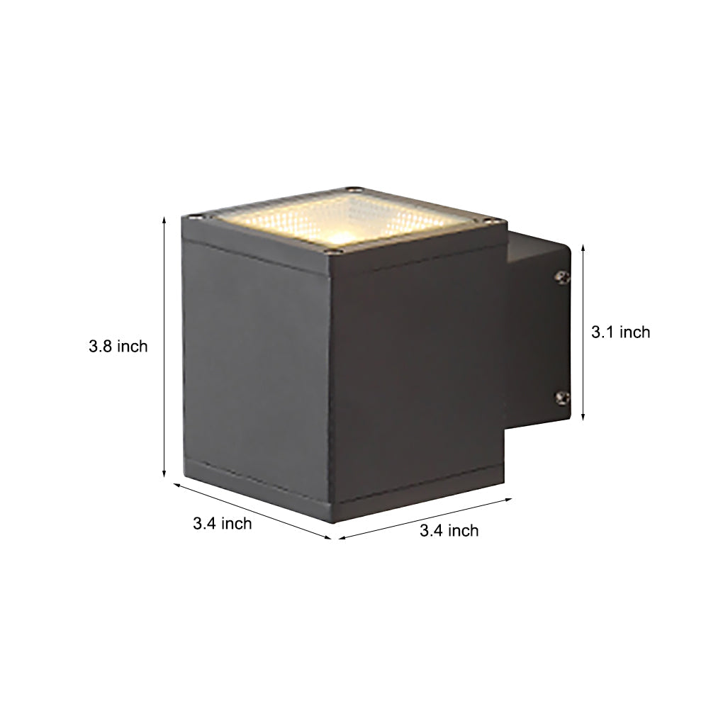 Waterproof LED Outdoor Wall Sconce Modern Minimalist Exterior Light for Porch and Fence