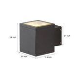 Waterproof LED Outdoor Wall Sconce Modern Minimalist Exterior Light for Porch and Fence