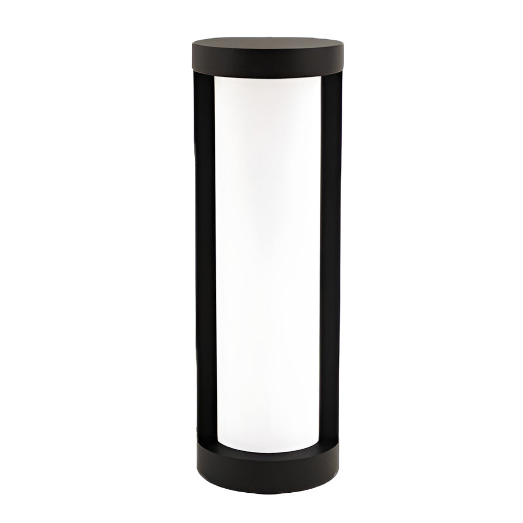 Waterproof Modern Black LED Solar Post Light for Outdoor Garden Pathway and Landscape