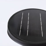 Waterproof Modern Black LED Solar Post Light for Outdoor Garden Pathway and Landscape