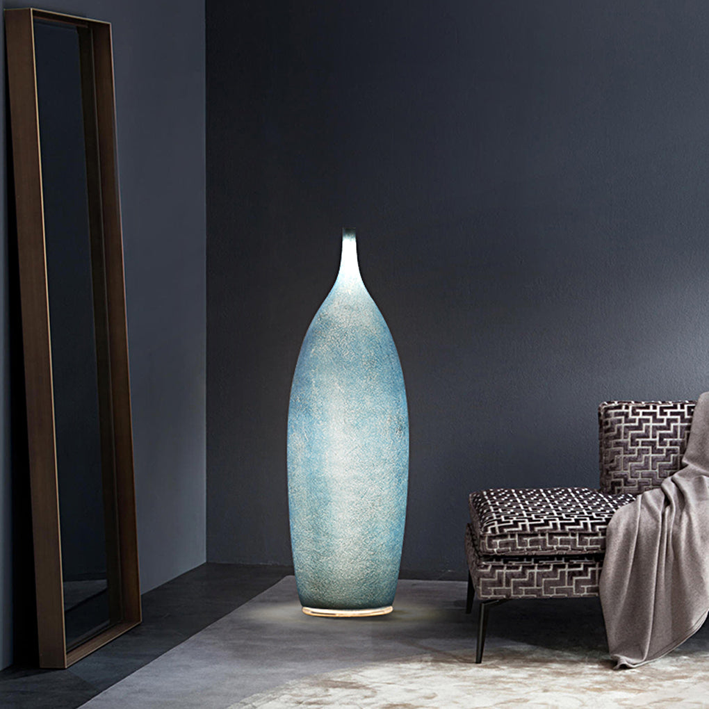 Waterproof Modern Resin Droplet Outdoor Floor Lamp for Garden and Patio Lighting