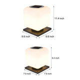 Waterproof Modern Square Outdoor LED Pier Mount Post Lamp for Garden Fence and Pillars