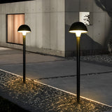 Waterproof Mushroom LED Garden Lawn Lamp Black Aluminum Landscape Pathway Lighting Fixture