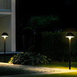 Waterproof Mushroom LED Garden Lawn Lamp Black Aluminum Landscape Pathway Lighting Fixture