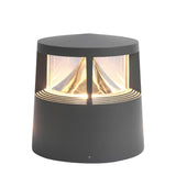 Waterproof Outdoor LED Fence Post Light Sand Gray Landscape Decorative Lamp for Garden and Villa