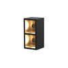 Waterproof Outdoor LED Wall Sconce with Integrated Flowerpot Black Exterior Light