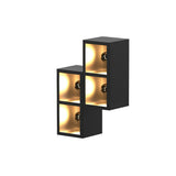 Waterproof Outdoor LED Wall Sconce with Integrated Flowerpot Black Exterior Light