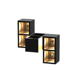 Waterproof Outdoor LED Wall Sconce with Integrated Flowerpot Black Exterior Light