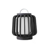 Waterproof Outdoor Portable Lantern for Patio Garden and Camping with Teak Wood Accents