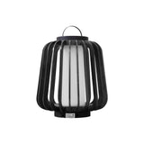 Waterproof Outdoor Portable Lantern for Patio Garden and Camping with Teak Wood Accents