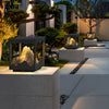 Waterproof Outdoor Solar Mountain Landscape Column Light LED Pillar Lamp for Garden Courtyard