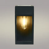Waterproof Rectangular Glass LED Solar Outdoor Wall Lamp for Garden and Fence