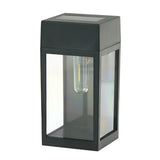 Waterproof Rectangular Glass LED Solar Outdoor Wall Lamp for Garden and Fence